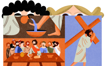 Oli a Dori spoznávajú veľkonočnú liturgiu Oli a Dori spoznávajú veľkonočnú liturgiu